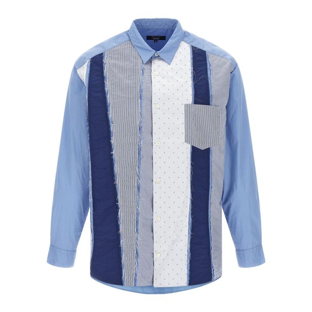 Comme Des Garçons Blue Cotton Men's Blouse